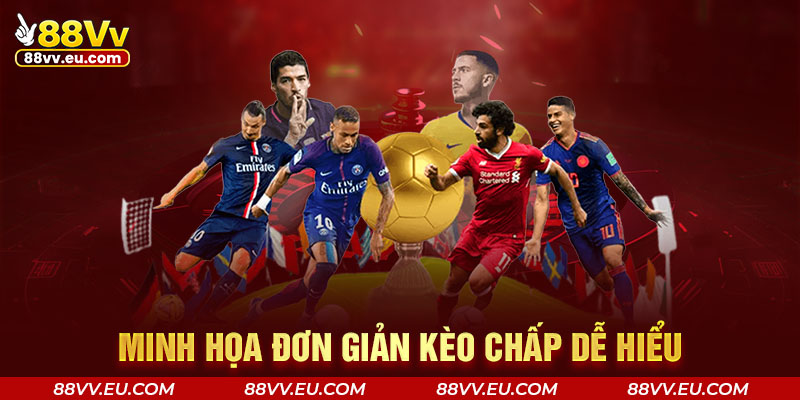 Minh họa đơn giản kèo chấp dễ hiểu Minh họa đơn giản kèo chấp 88VV dễ hiểu