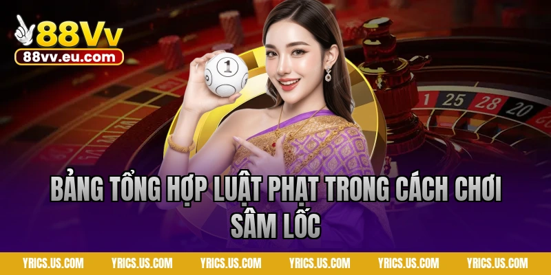 Bảng tổng hợp luật phạt trong cách chơi sâm lốc 88VV